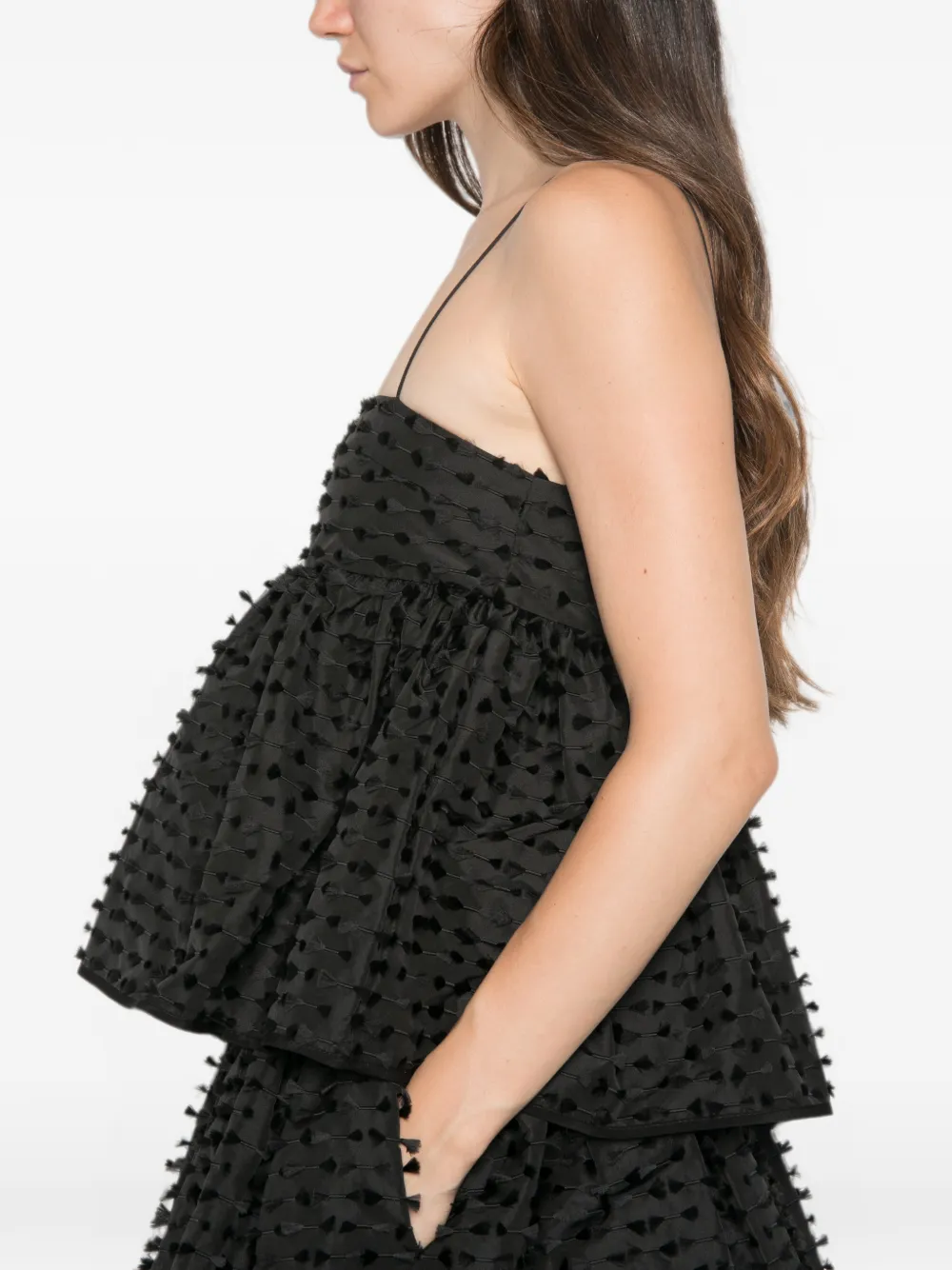 Cecilie Bahnsen Babette top Zwart