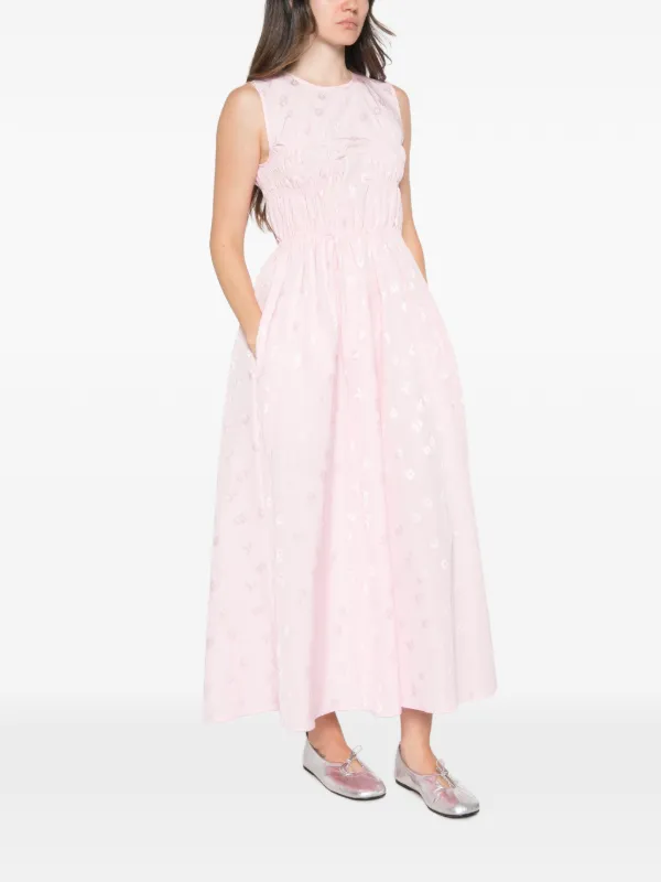 Cecilie Bahnsen Christy floral-jacquard Dress | Pink | FARFETCH