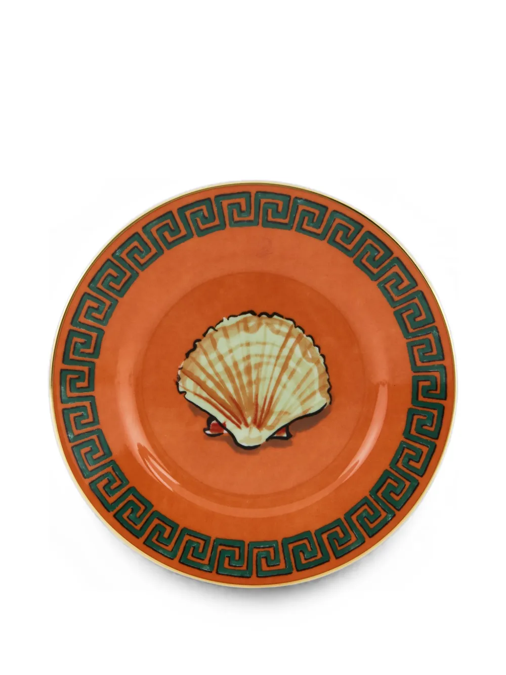 GINORI 1735 x Luke Edward Hall Il Viaggio di Nettuno-motif bread plates (set of four) - Orange