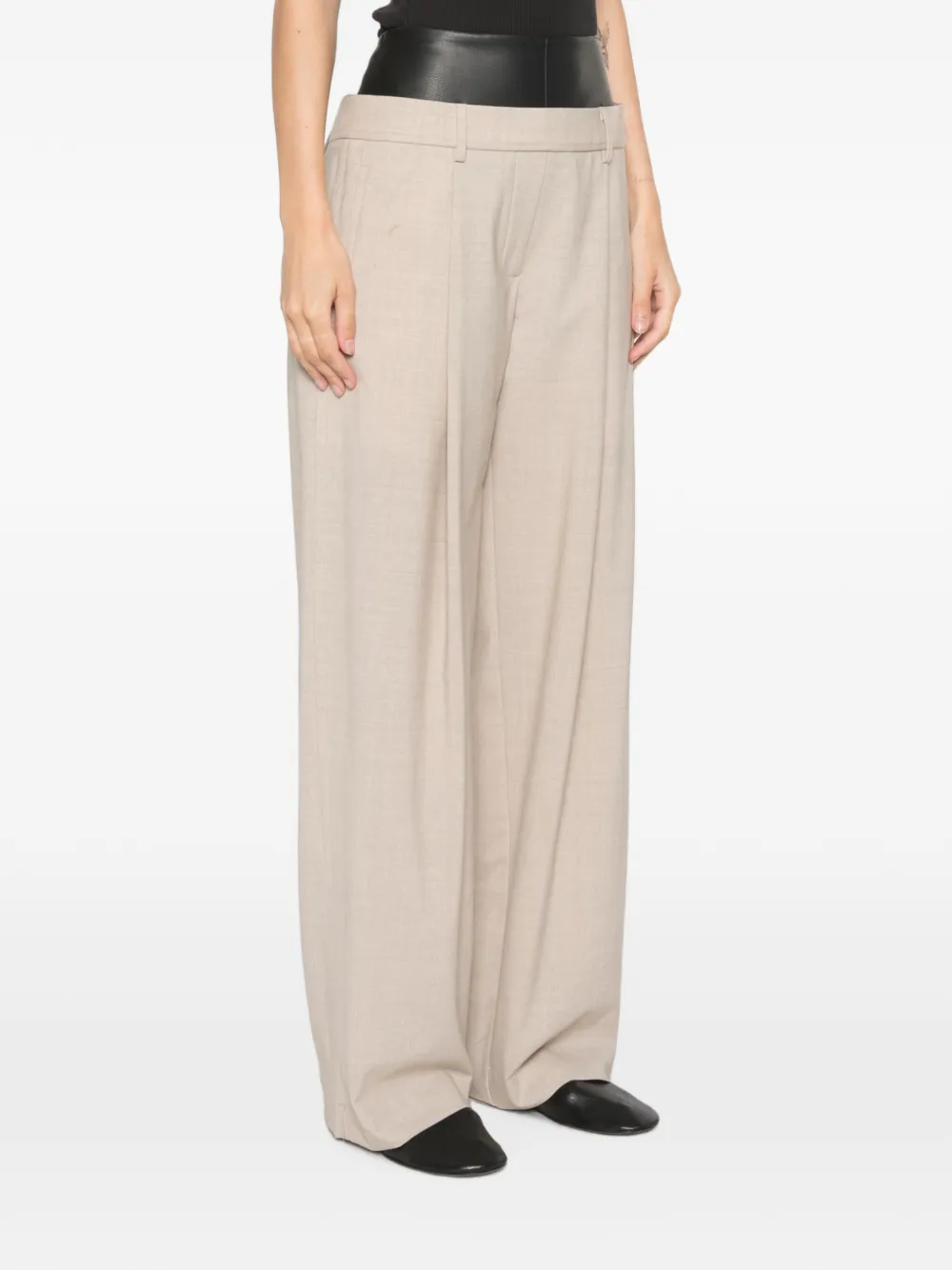 Esse Studios Alessio Pleated Trousers in Neutrals, view 3