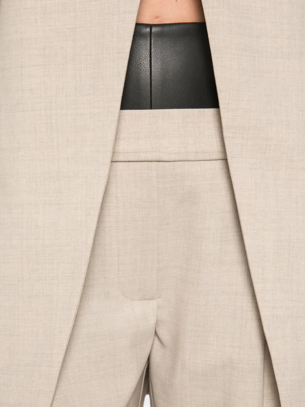 Esse Studios Alessio Pleated Trousers in Neutrals, view 5
