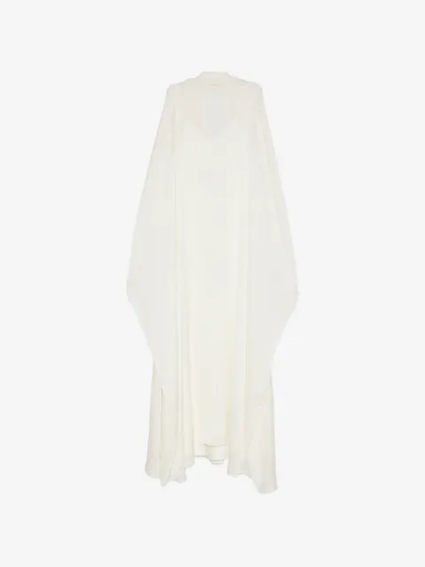Abadia sheer pleated kaftan