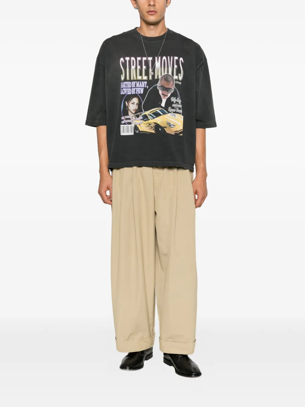 Willy Chavarria Street Moves Buffalo T-shirt Grijs