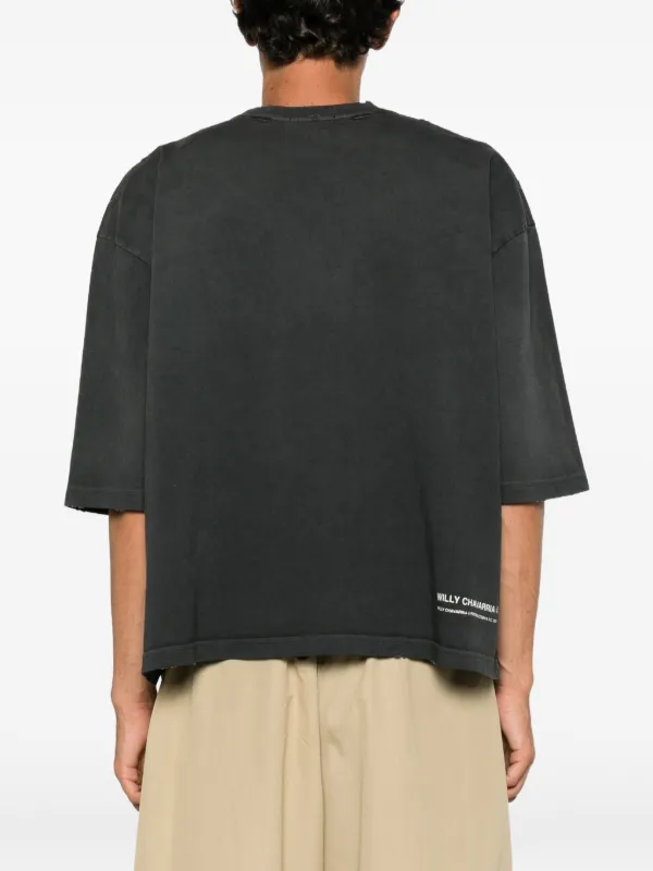 Willy Chavarria Buffalo graphic-print T-shirt | Grey | FARFETCH