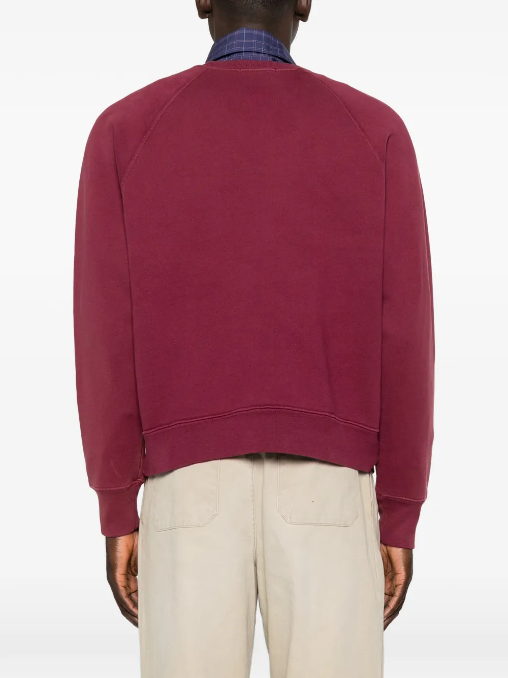 Willy Chavarria Trui met raglan mouwen en logo-print Rood