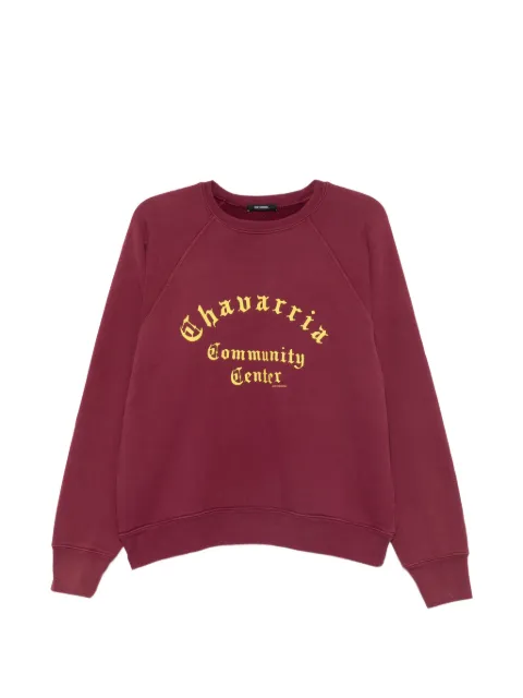 Willy Chavarria logo-print raglan-sleeve sweater