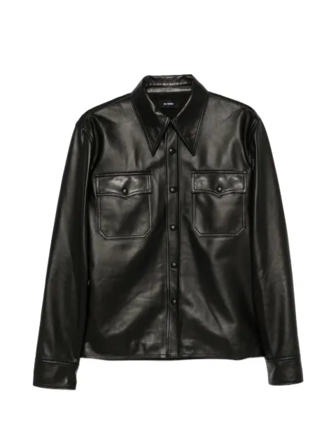 Willy Chavarria Chente leather overshirt