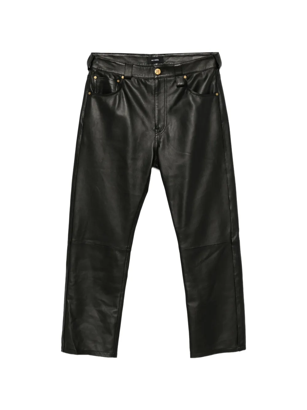 Willy Chavarria Chente leather trousers - Nero