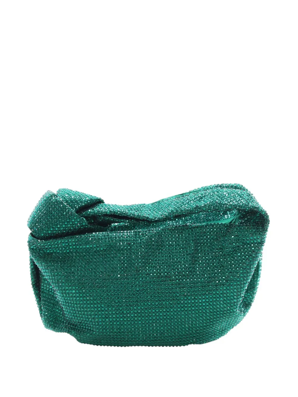 Bottega Veneta Pre-Owned 2012-2026 Mini Crystal Embellished Satin Jodie hobo bag - Verde