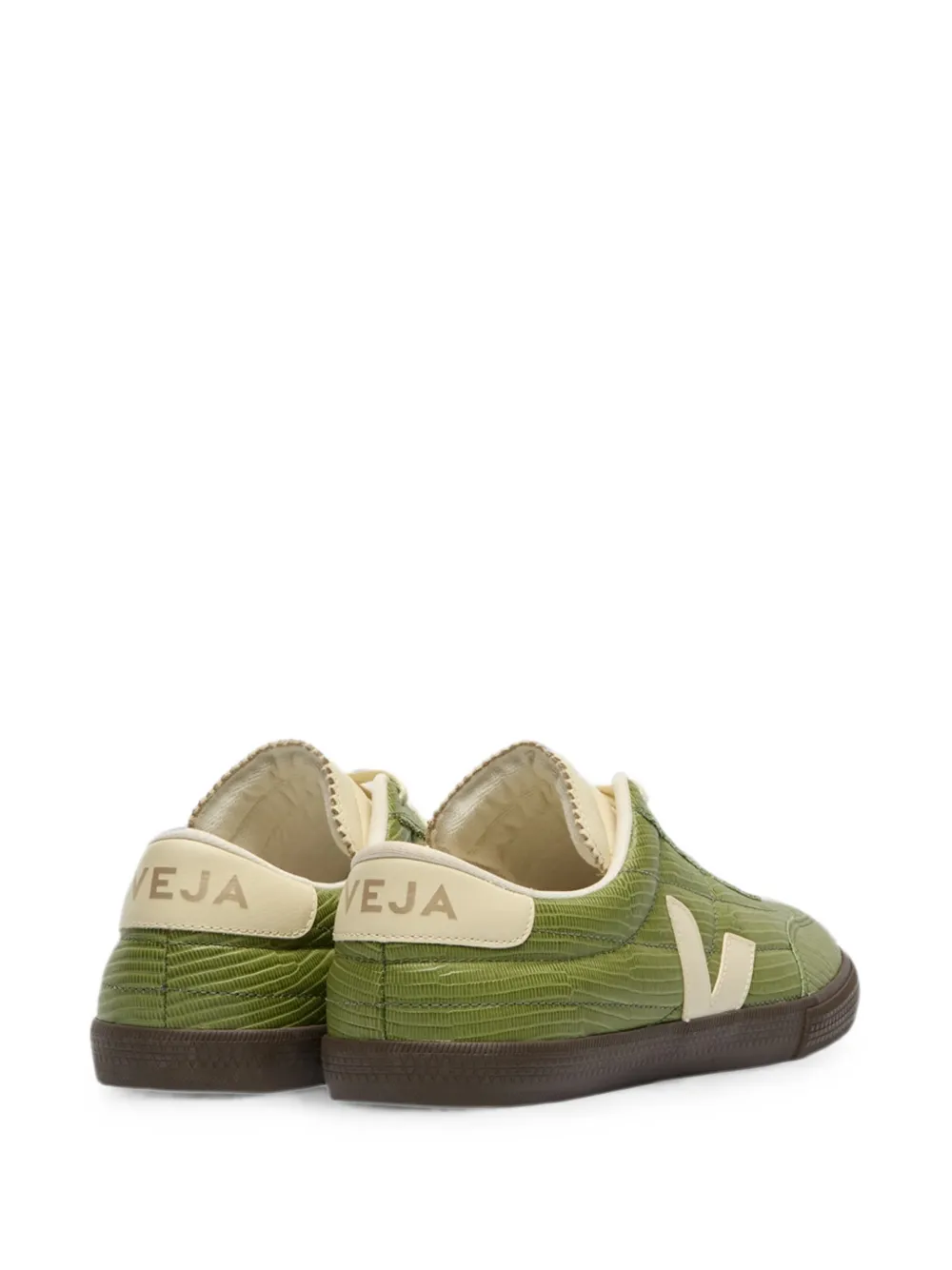 VEJA Panenka sneakers met hagedissen-effect Groen