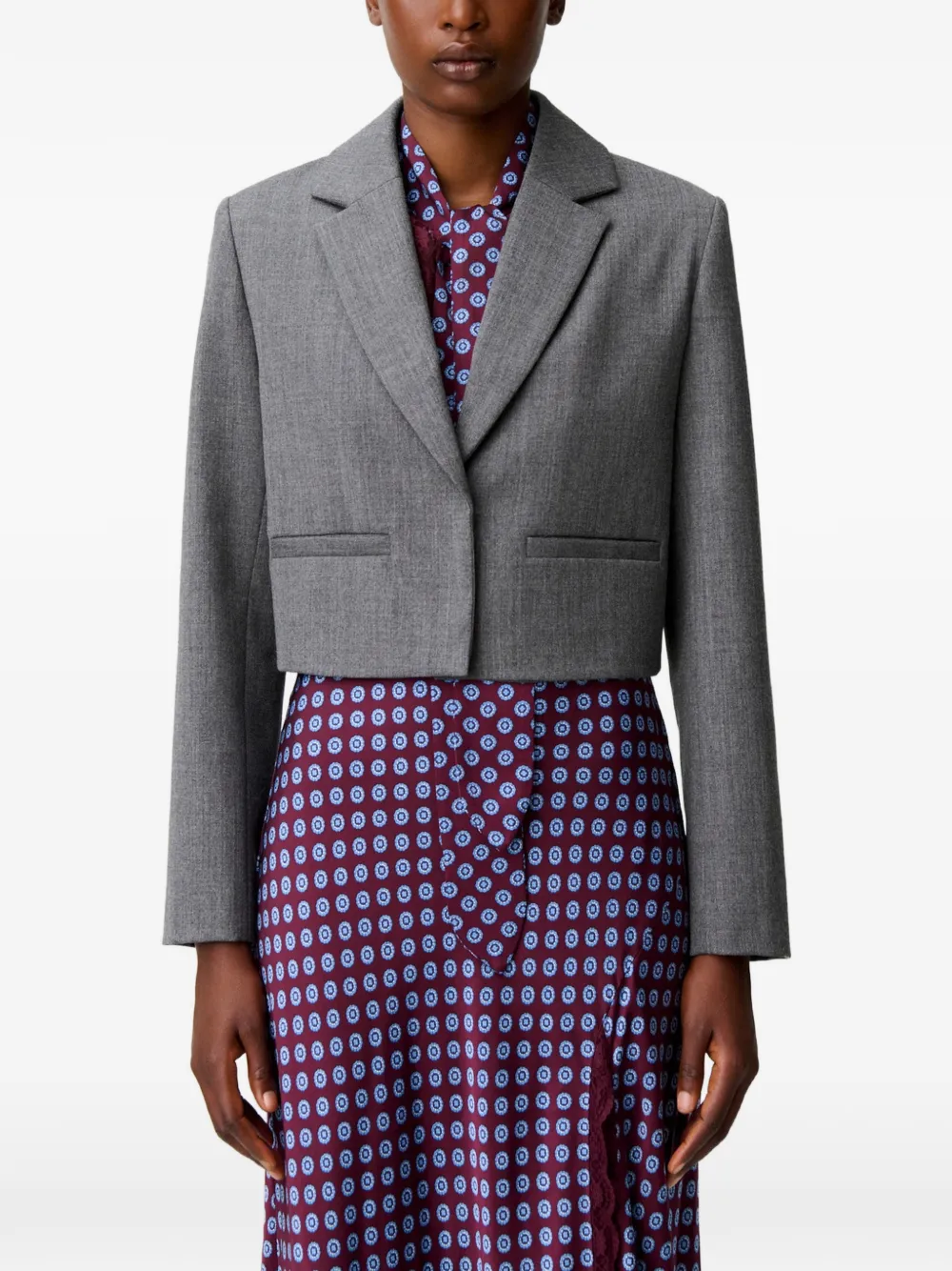 Claudie Pierlot Wollen jack Grijs