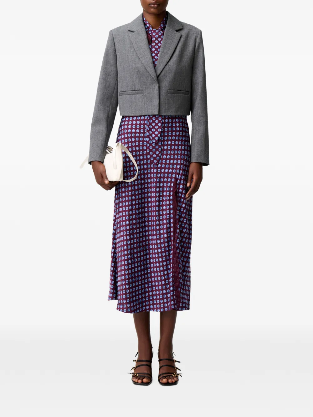 Claudie Pierlot Wollen jack Grijs