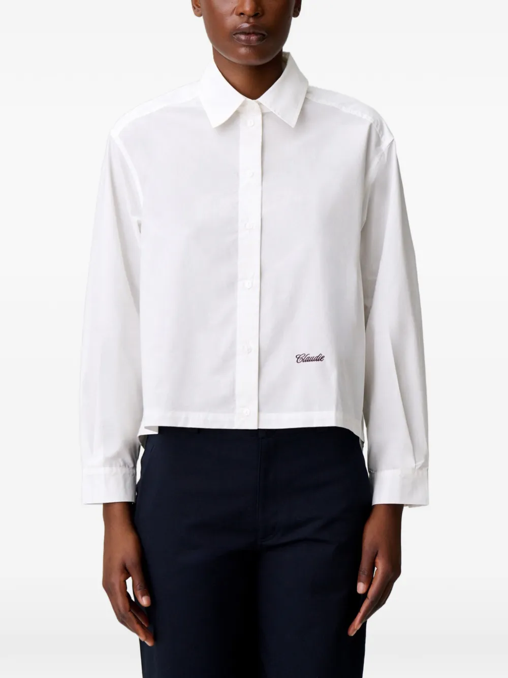 Claudie Pierlot Katoenen overhemd Wit
