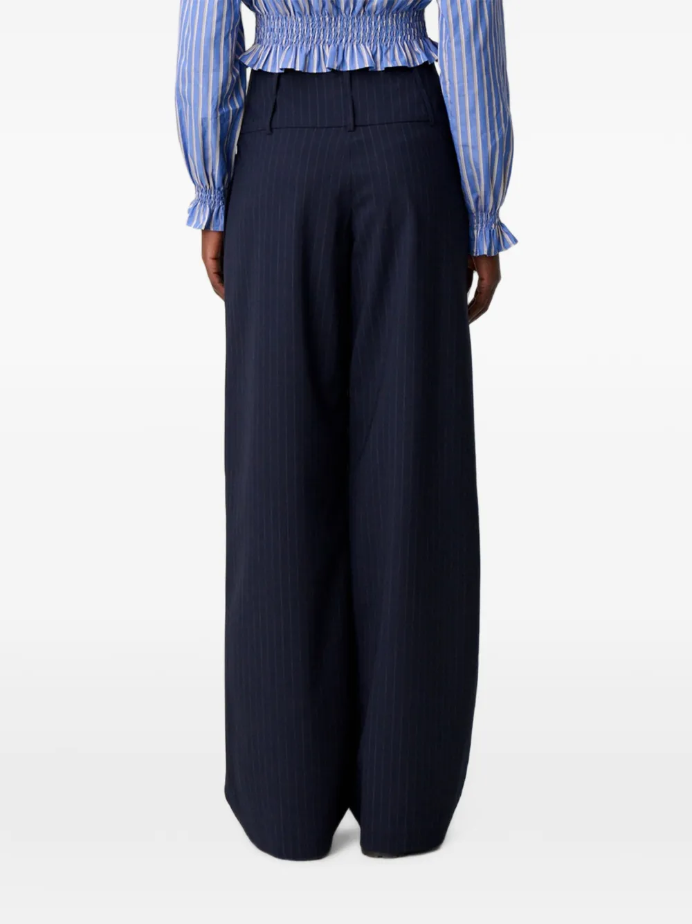 Claudie Pierlot Broek met krijtstreep Blauw