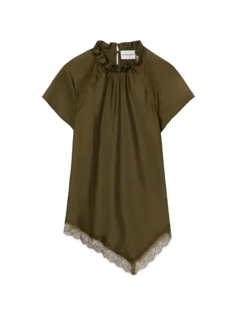 Claudie Pierlot Satin Victorian collar top