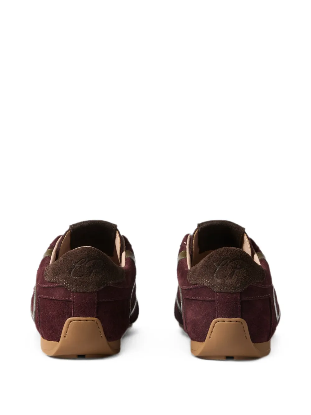 Claudie Pierlot Swing bordeauxrode suède sneakers Paars