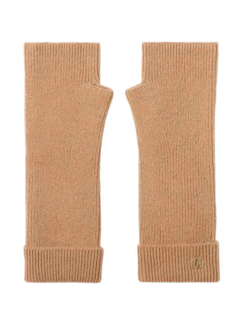 Claudie Pierlot wool mitts with gold CP rivet gloves