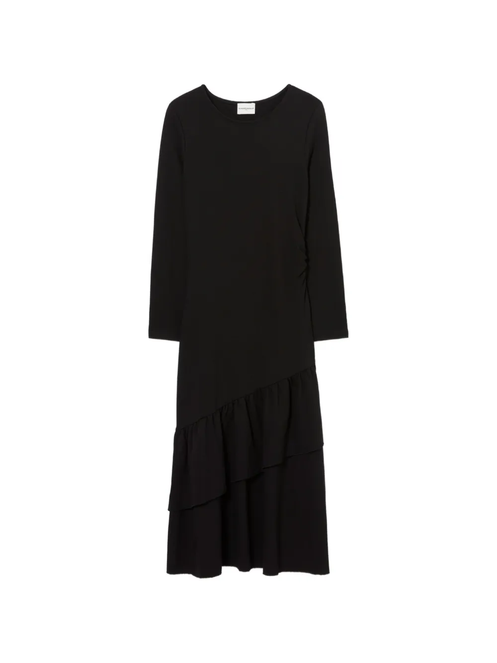 Claudie Pierlot asymmetric ruffled jersey dress