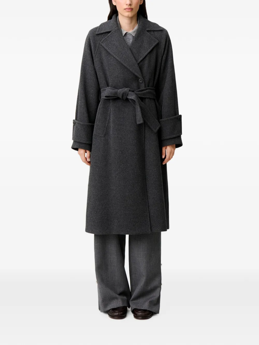 Claudie Pierlot Mantel van wolblend Grijs