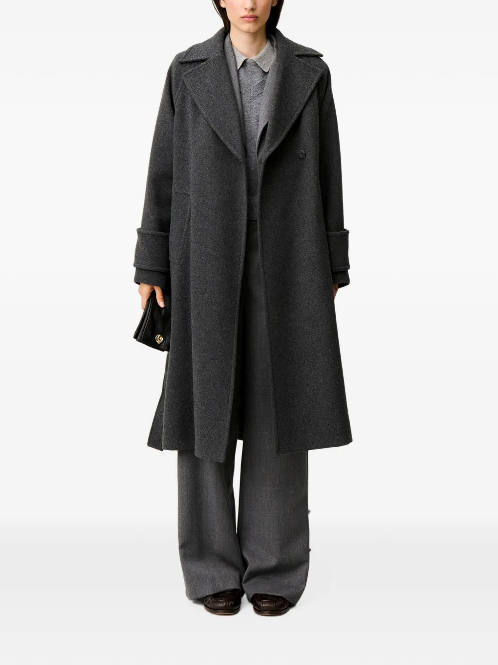 Claudie Pierlot Mantel van wolblend Grijs