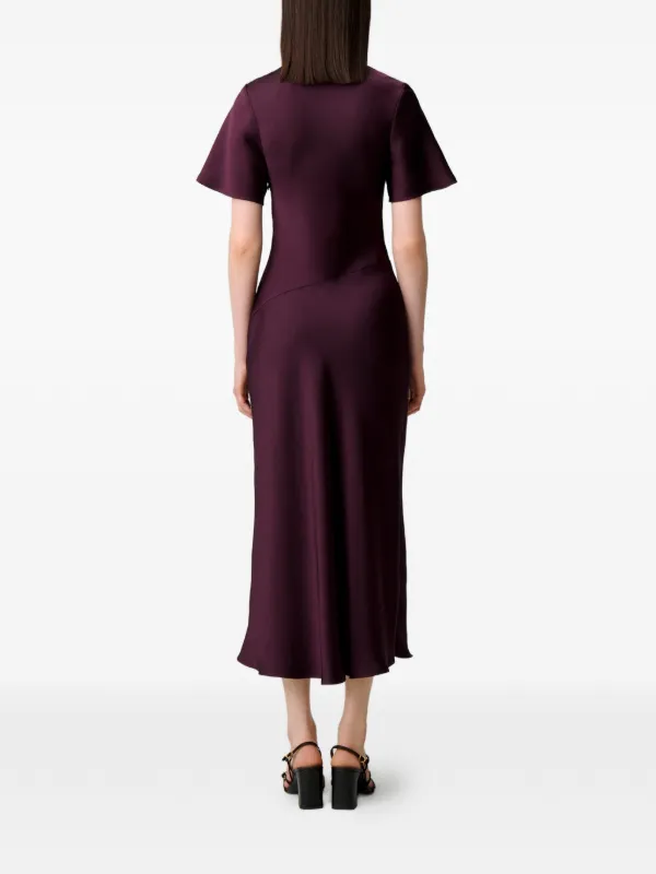 Claudie Pierlot Flowy Victorian Collar Dress | Red | FARFETCH