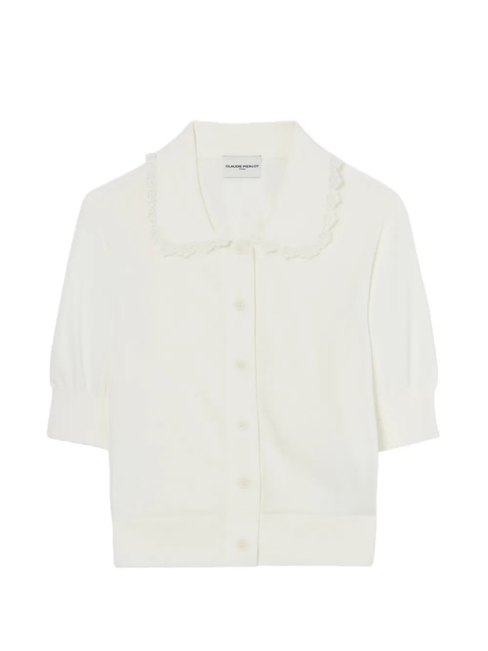 Claudie Pierlot lace knit cardigan - Nude