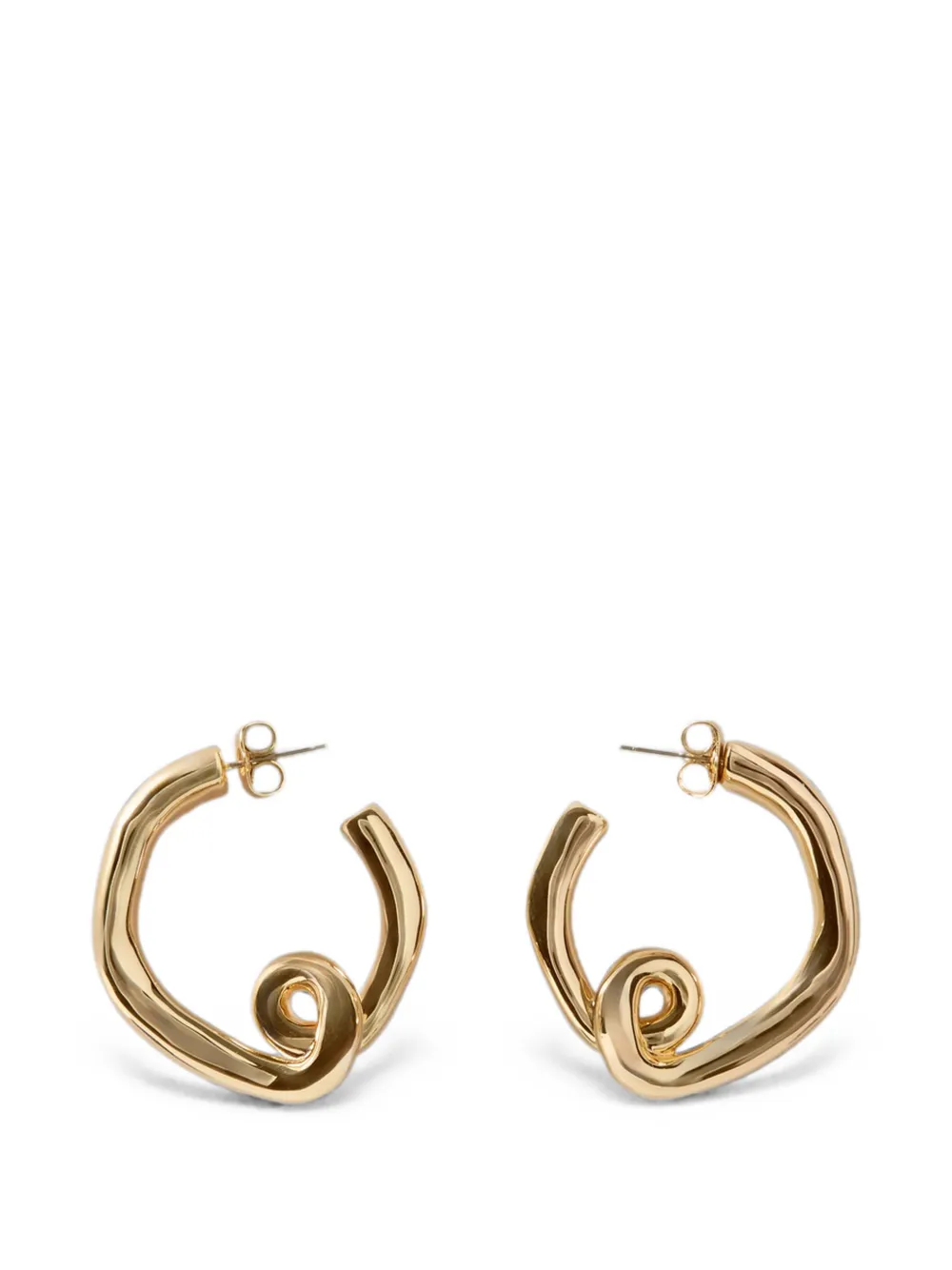 Claudie Pierlot abstract hoop earrings - Oro
