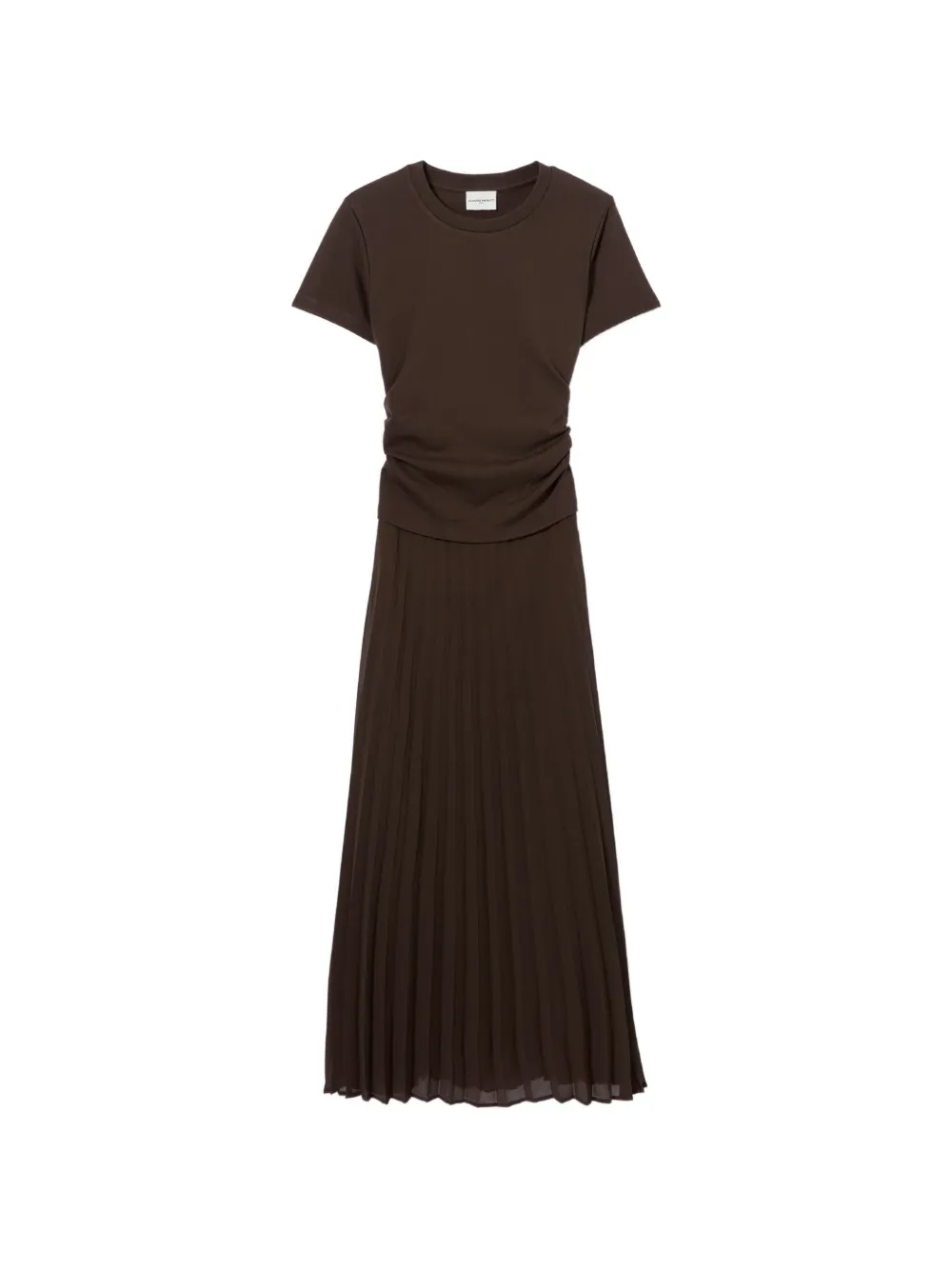 Claudie Pierlot pleated bi-material dress