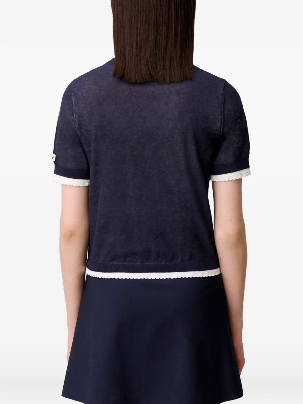 Claudie Pierlot Trui met contrast Blauw