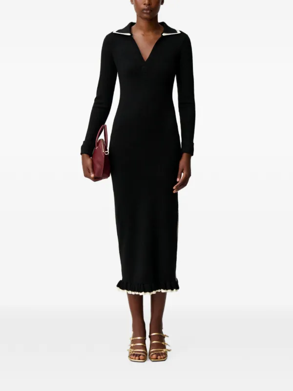 claudie pierlot knitted dress Long - Woman - Black Fate