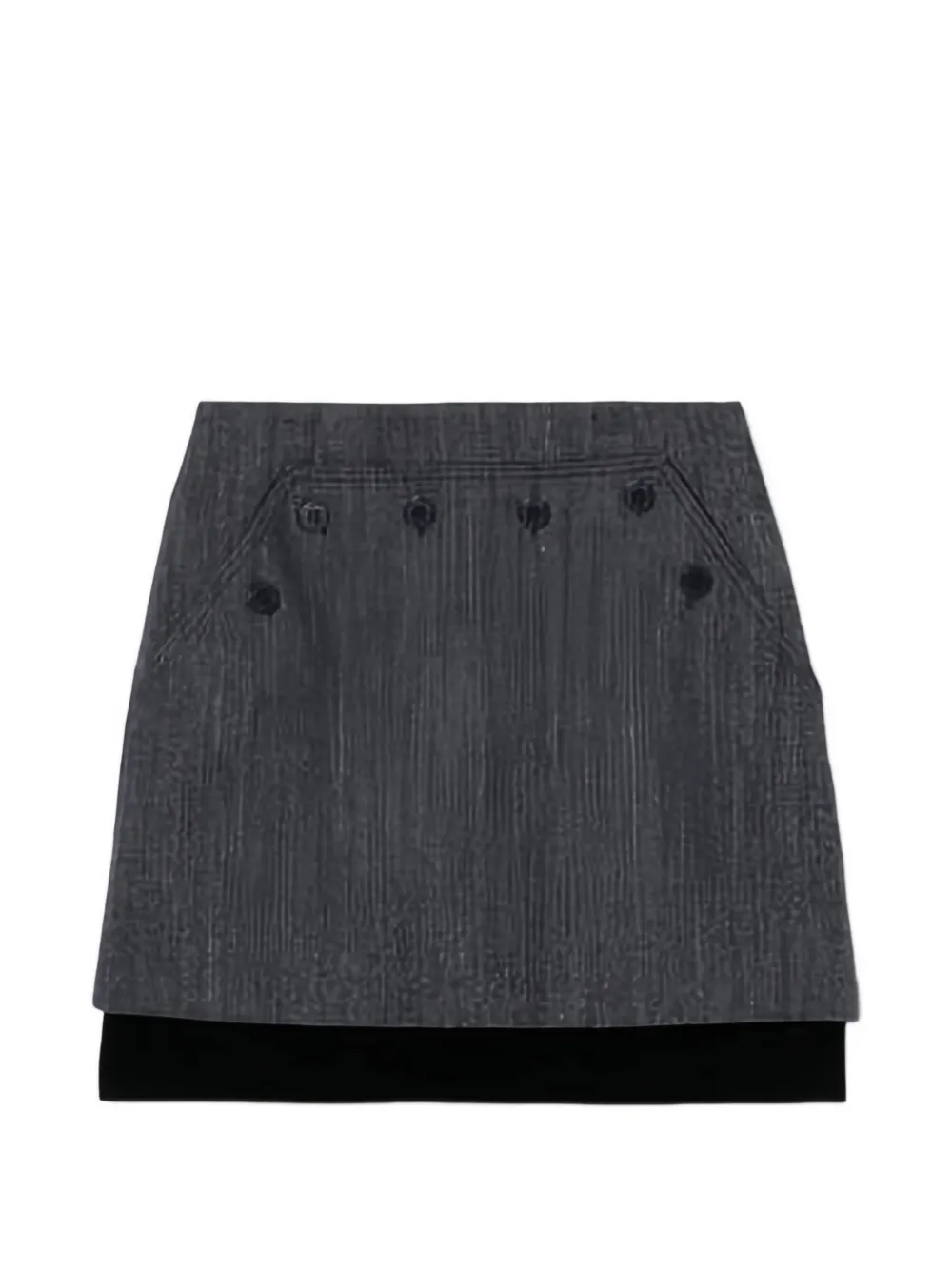 Claudie Pierlot button-detail skirt - Blu