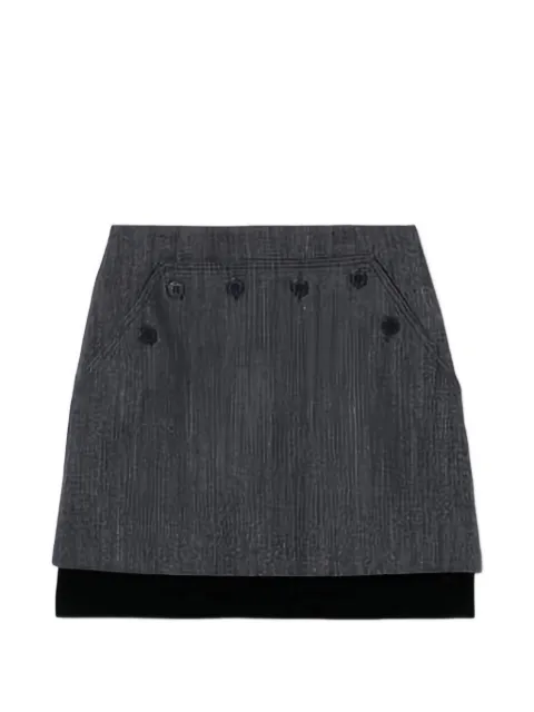Claudie Pierlot short bi-material skirt
