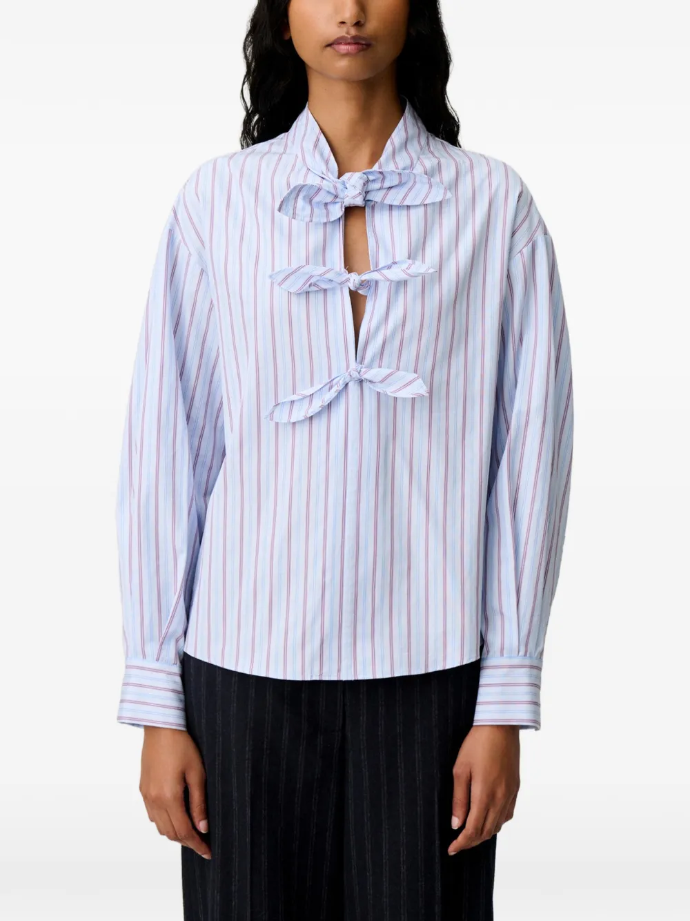 Claudie Pierlot Gestreepte blouse Blauw