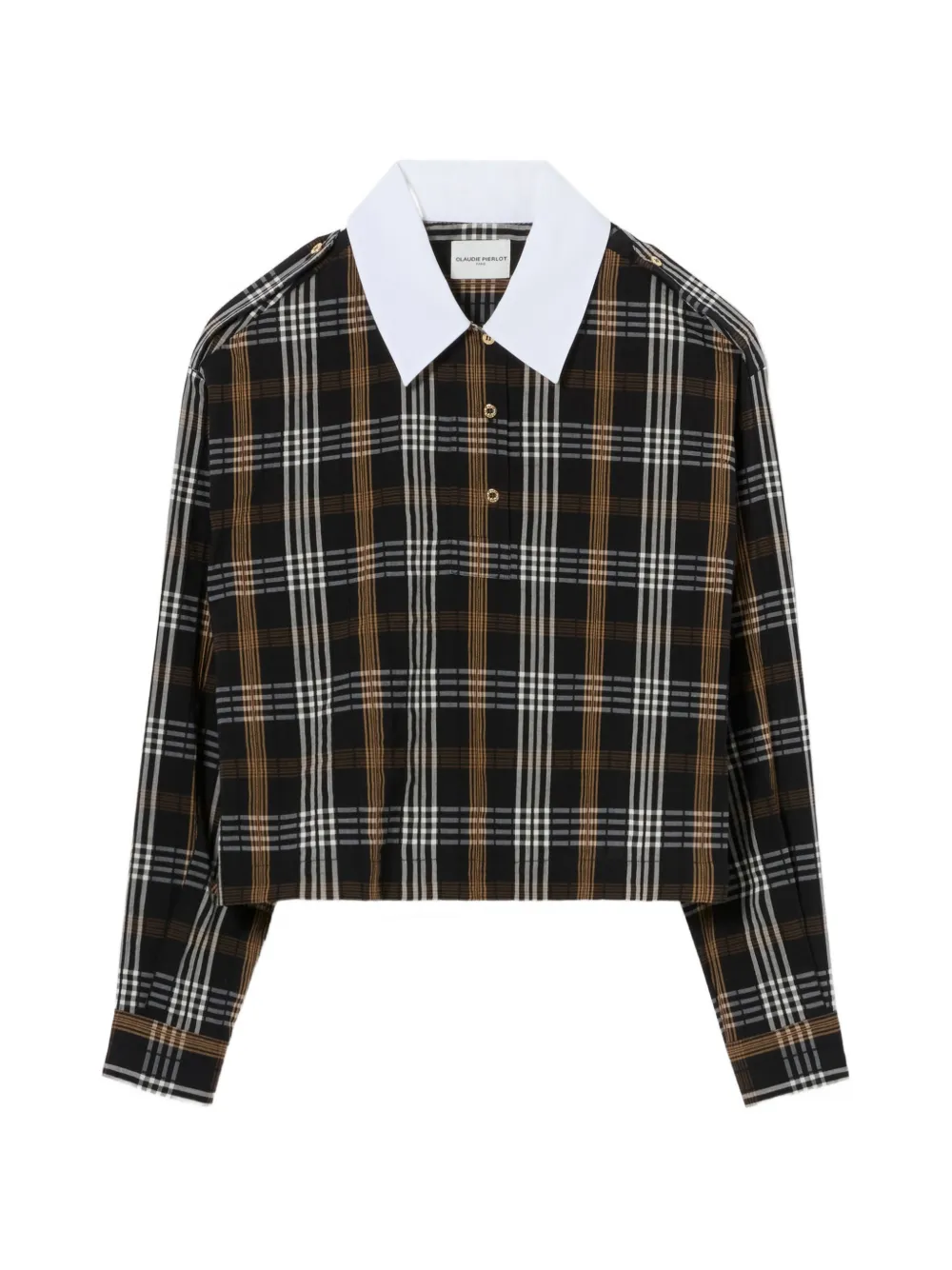 Claudie Pierlot checked blouse - Nero