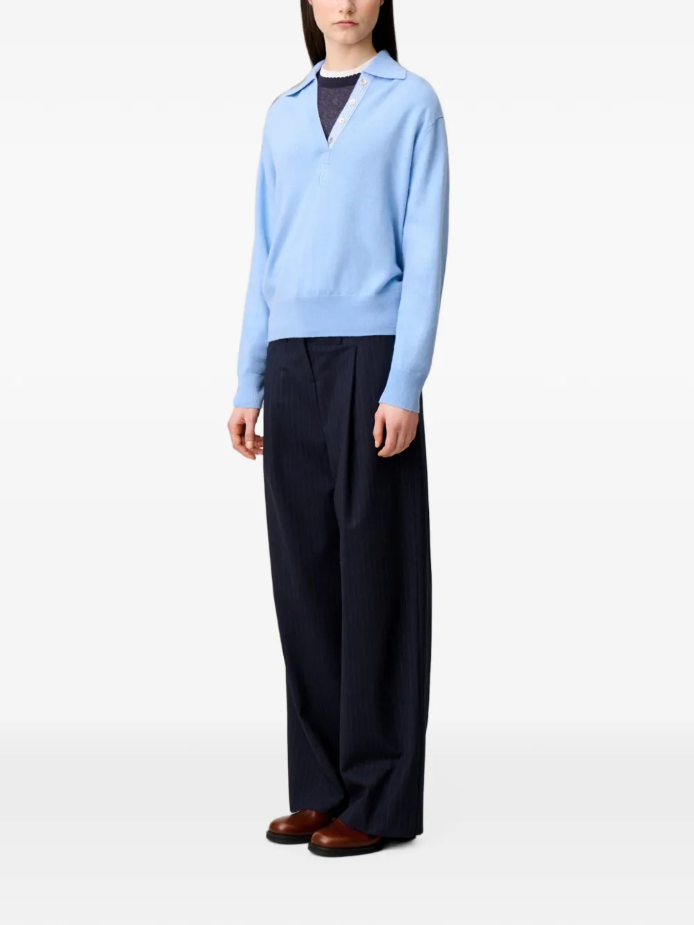 Claudie Pierlot Trui van wol en kasjmier Blauw