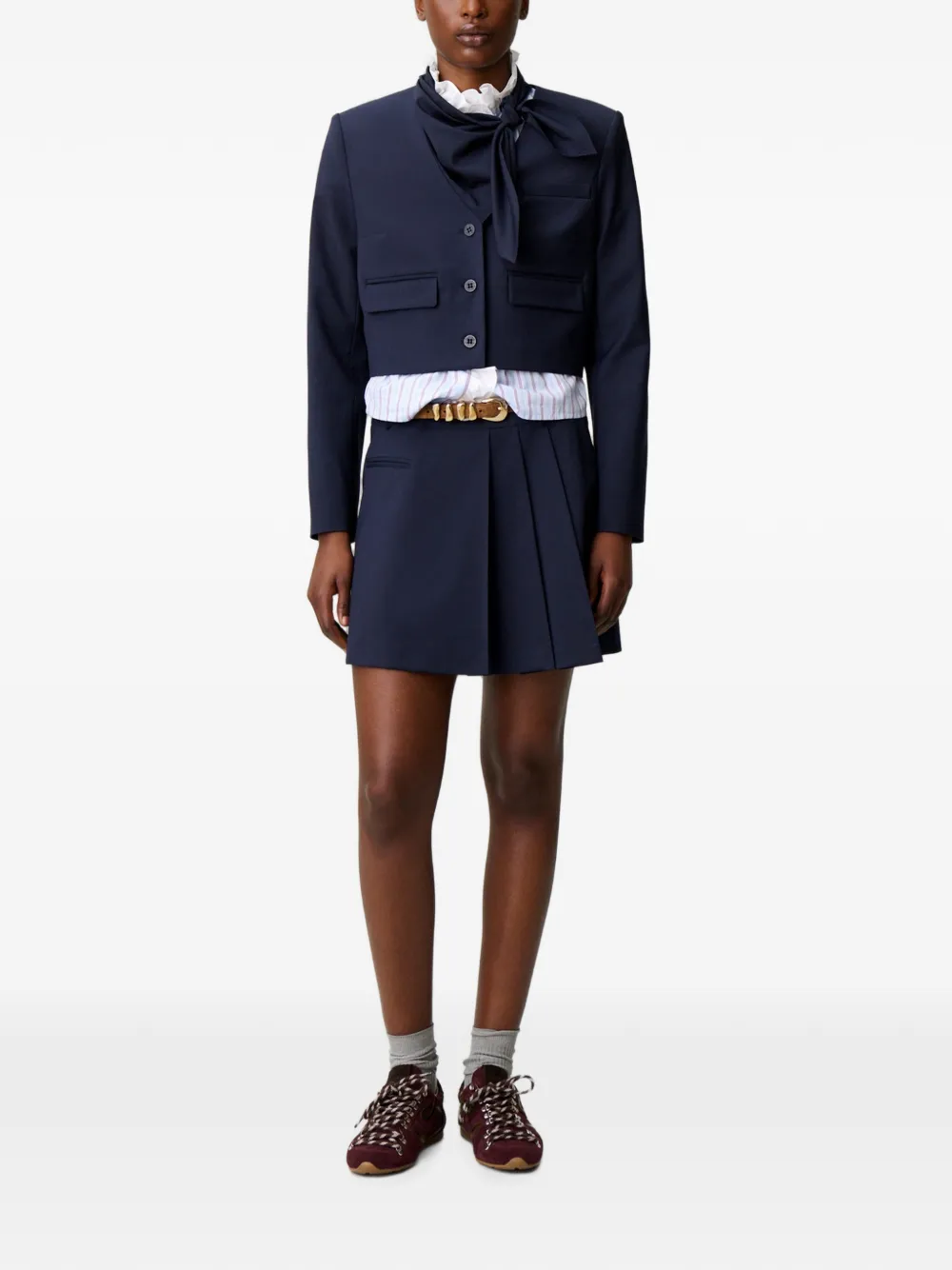 Claudie Pierlot Jack van wolblend Blauw