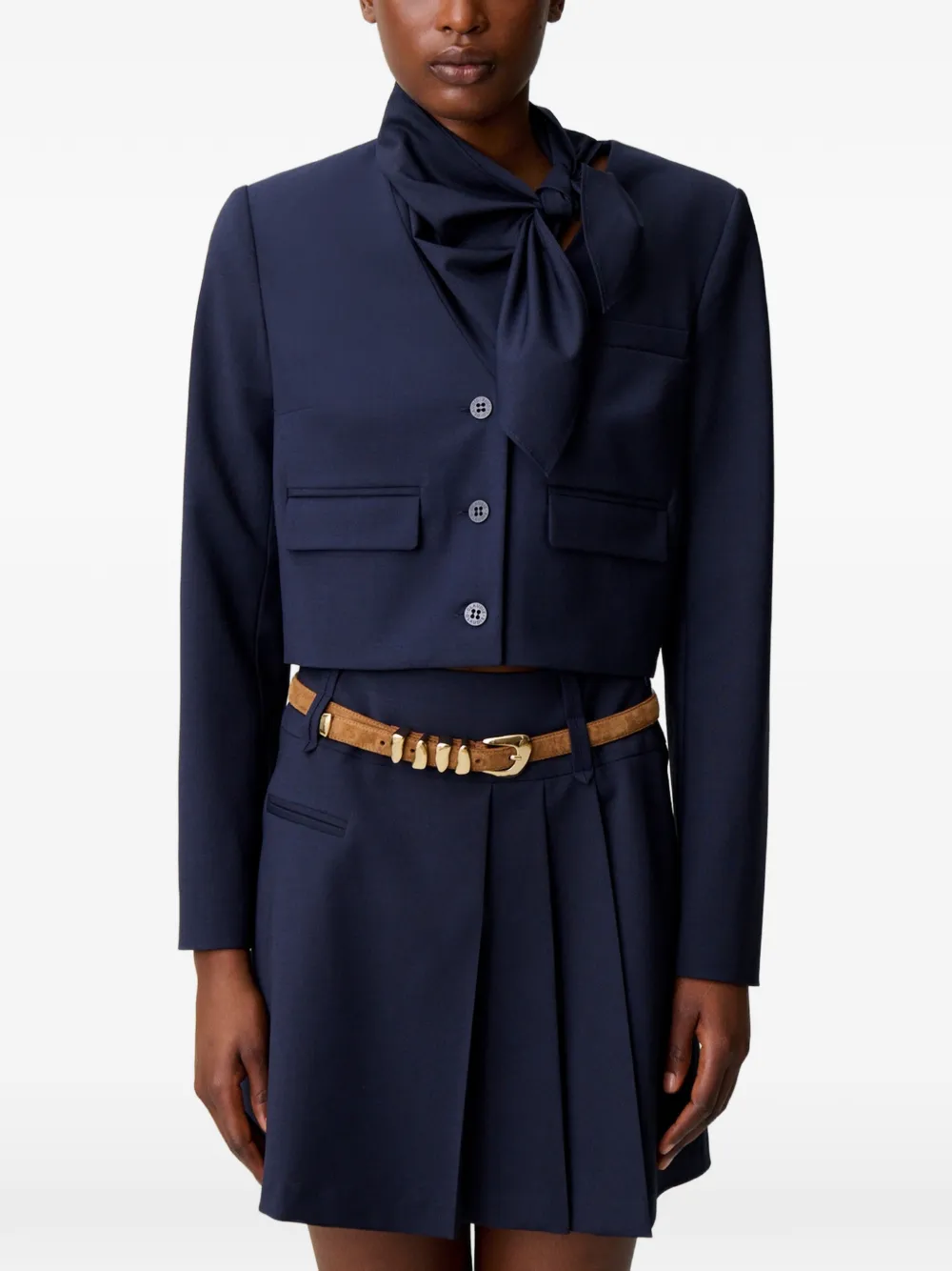 Claudie Pierlot Jack van wolblend Blauw