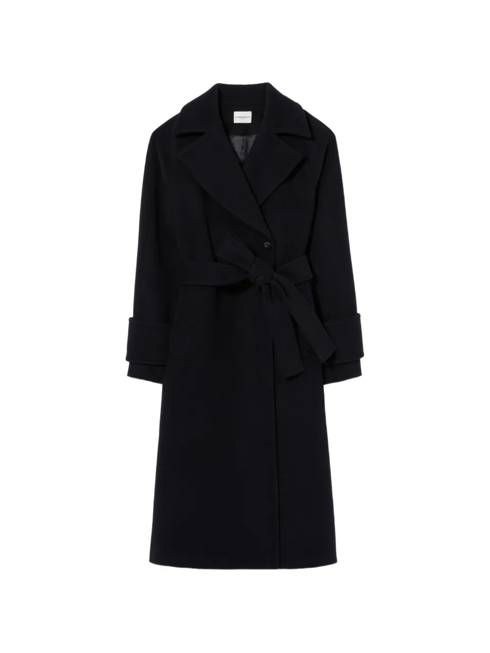 Claudie Pierlot straight coat with removable belt - Blue