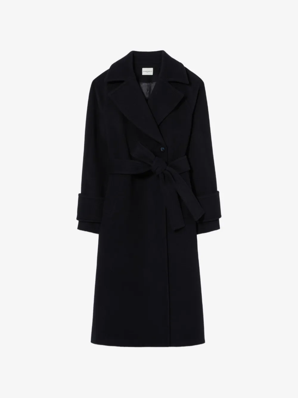 Claudie Pierlot  탈부착 벨트 스트레이트 코트