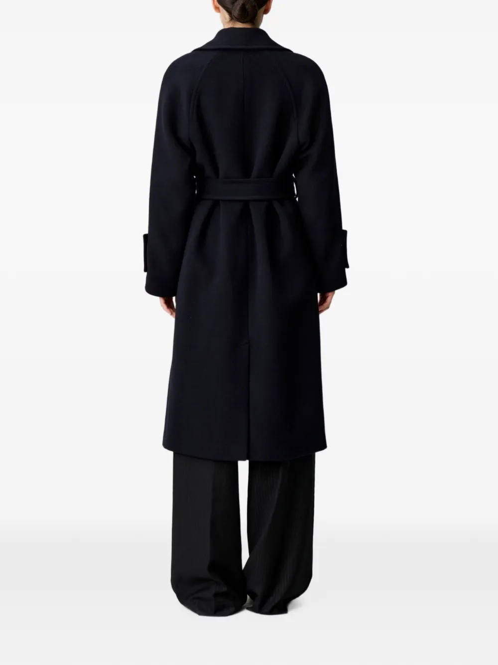 Claudie Pierlot Straight jas met afneembare riem Blauw