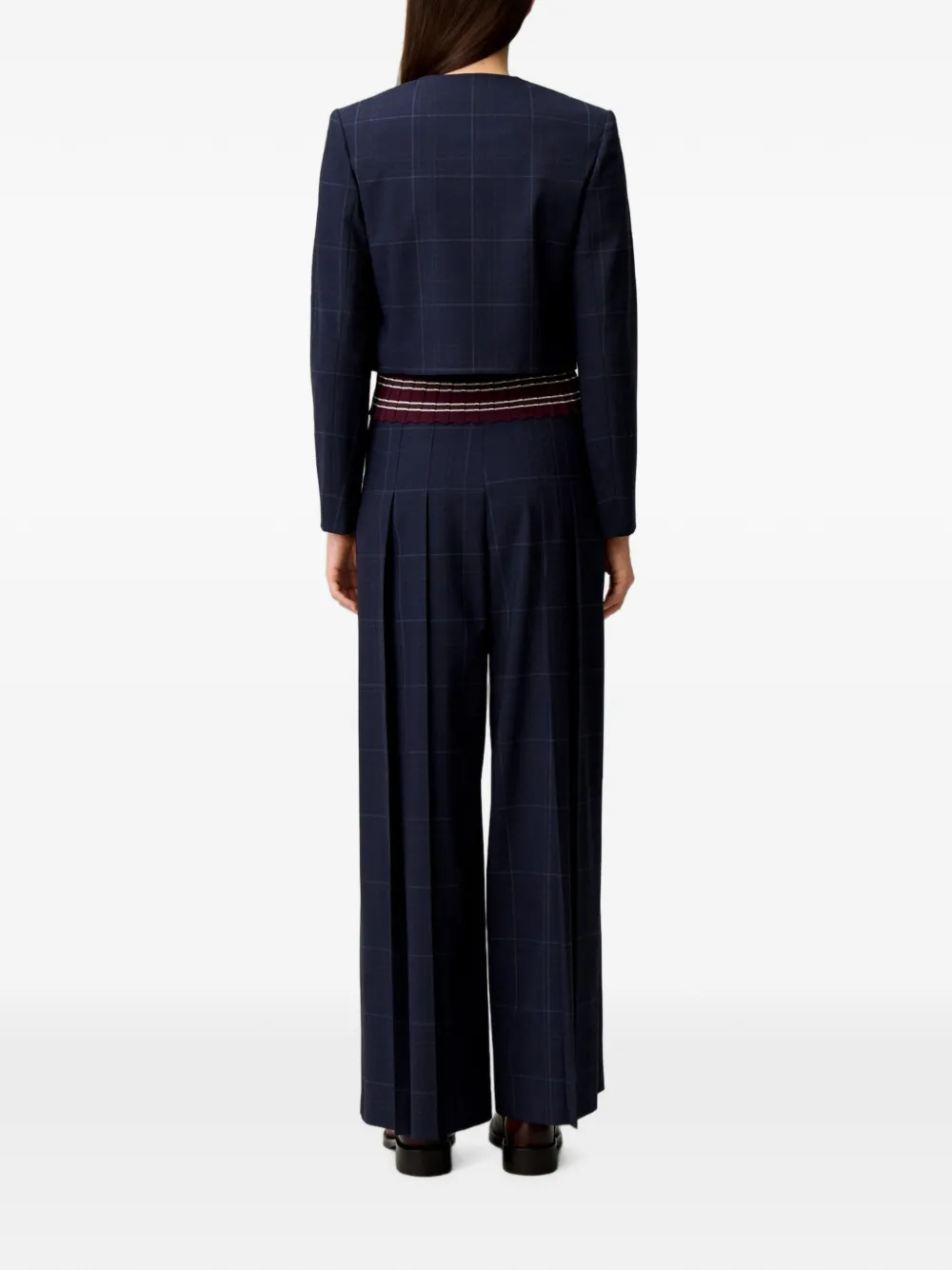 Claudie Pierlot Geruit boxy jack Blauw