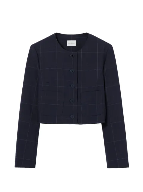 Claudie Pierlot checked boxy jacket