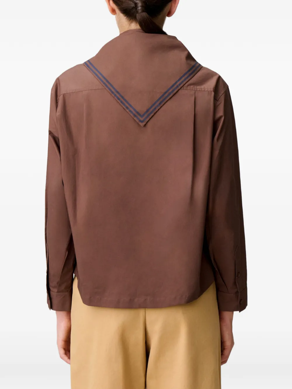 Claudie Pierlot Katoenen blouse Bruin