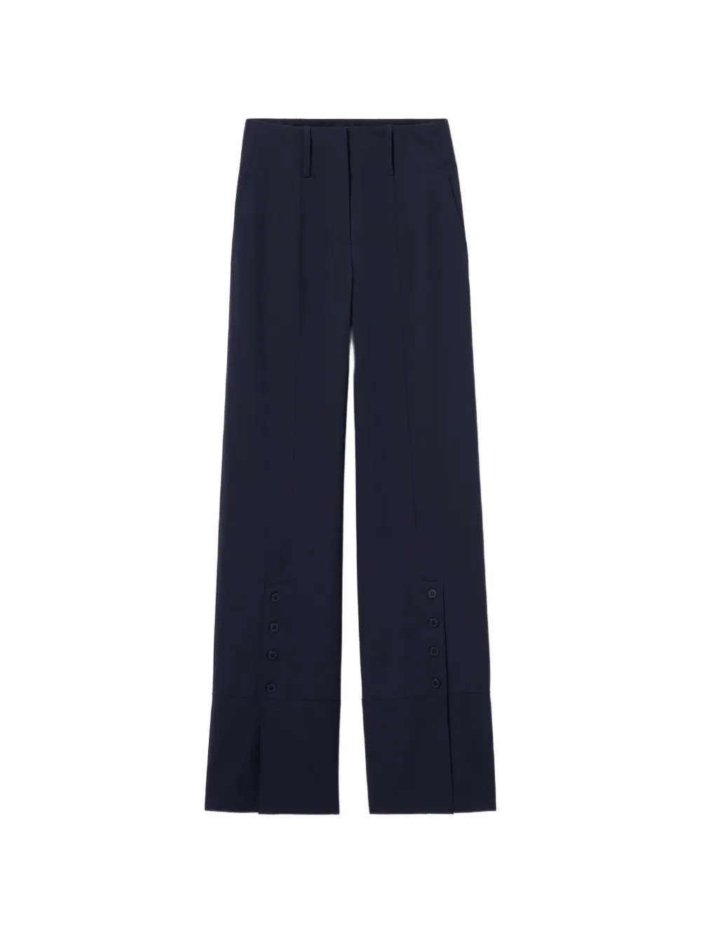 Claudie Pierlot button-detailed slit-hem trousers - Blu