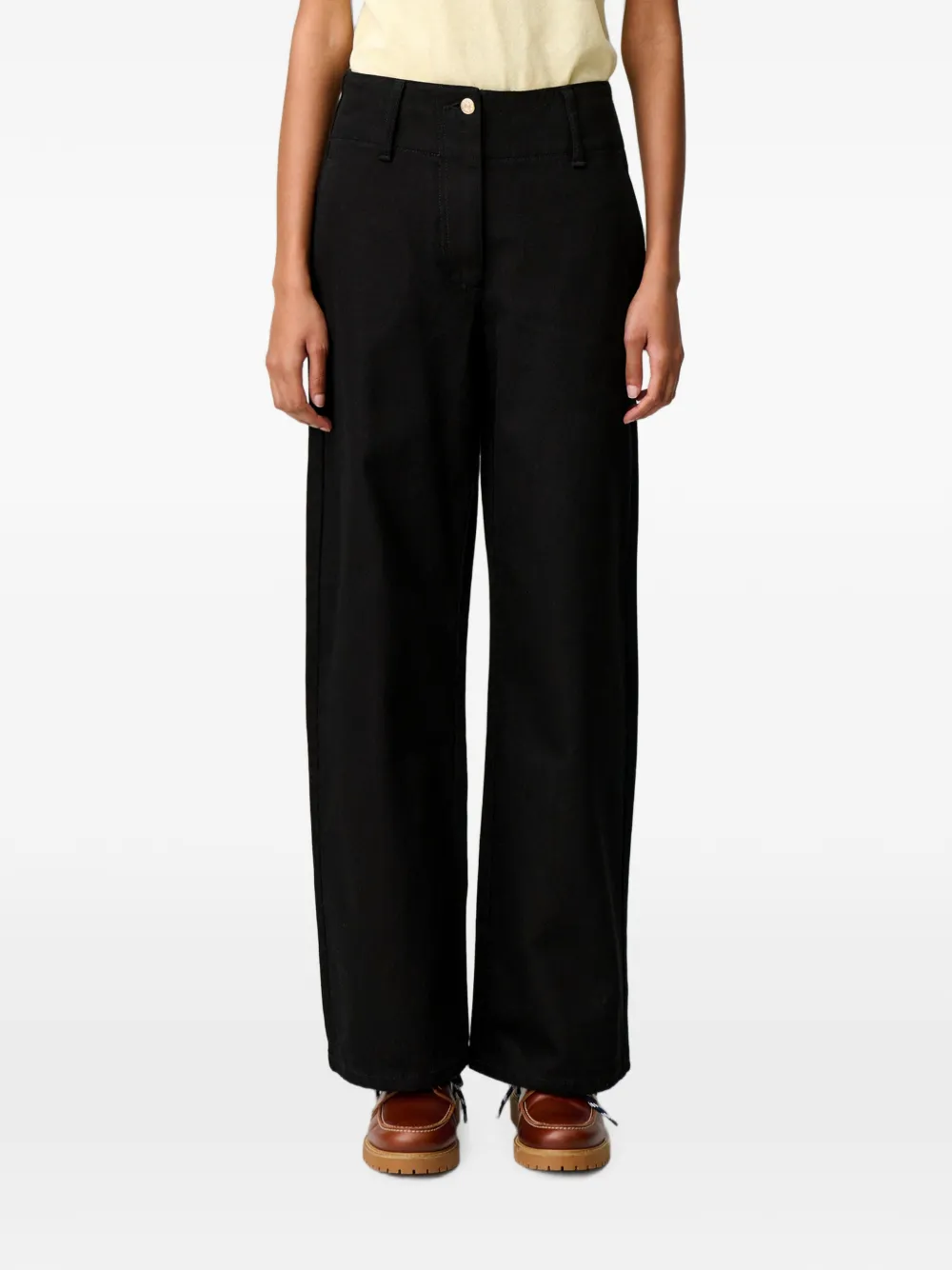 Claudie Pierlot Jeans met wijde pijpen Zwart