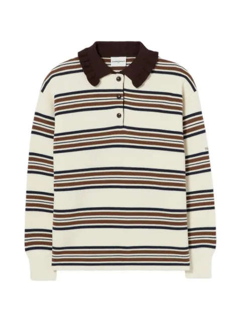 Claudie Pierlot striped polo jumper