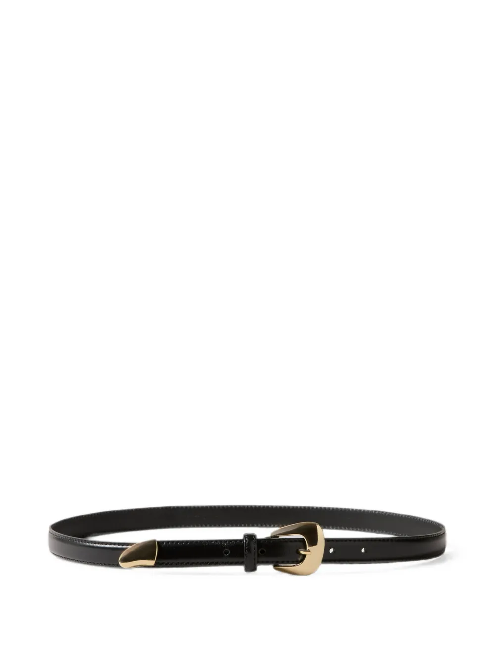 Claudie Pierlot Cintura in pelle con fibbia e anello - Nero