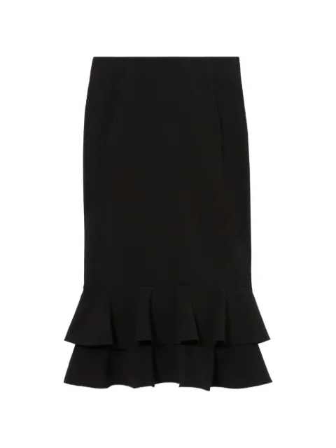 Claudie Pierlot flared ruffled midi skirt