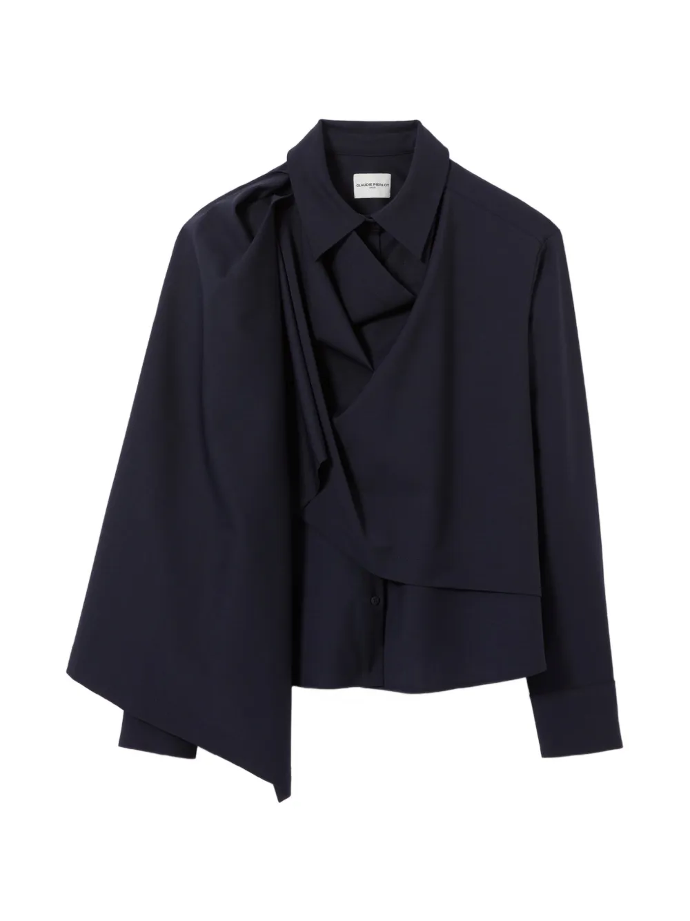 Claudie Pierlot draped-detail blazer - Blu