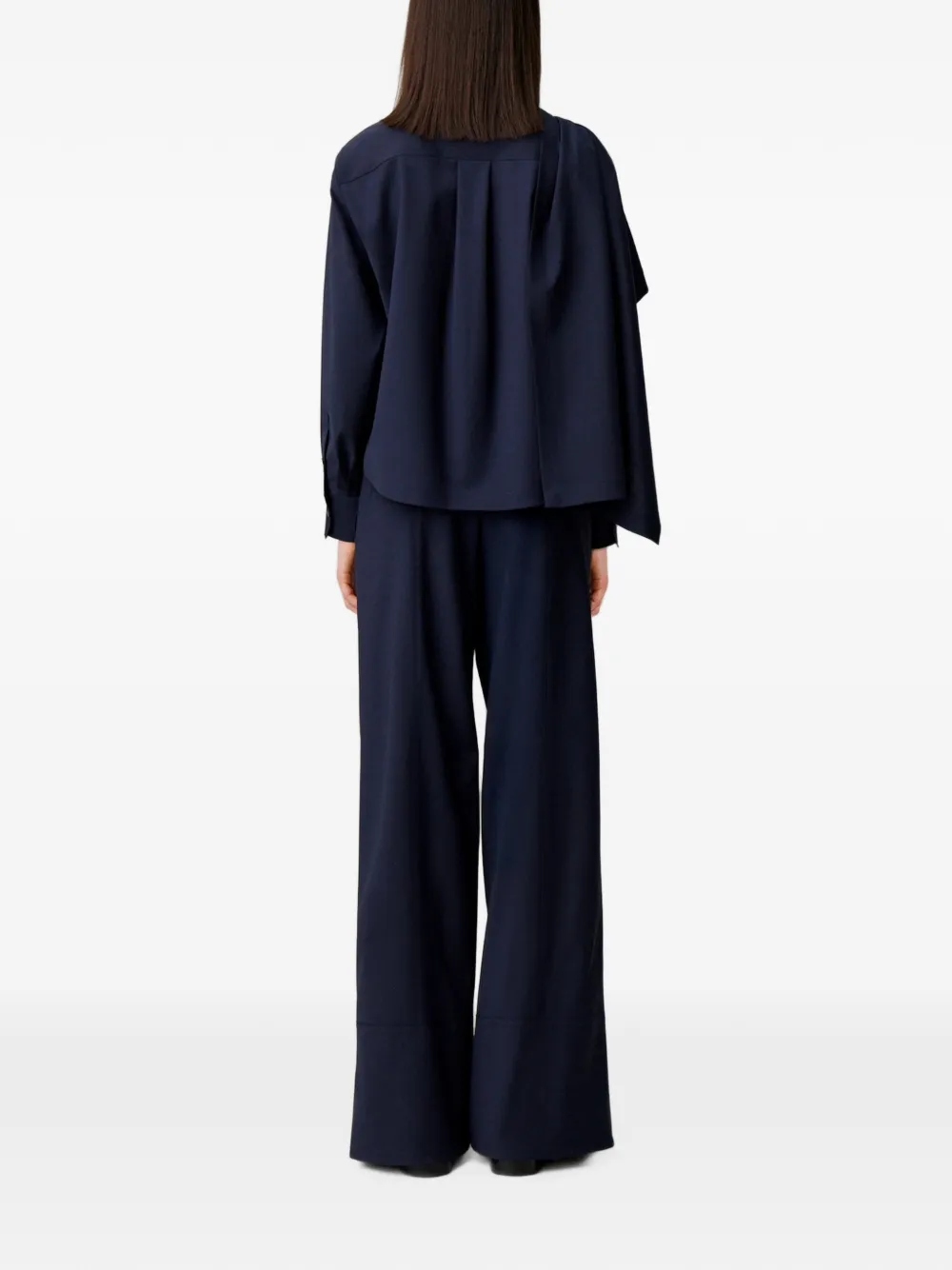 Claudie Pierlot Jack van wolblend met sjaal Blauw